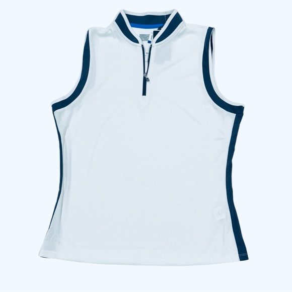 CALLAWAY Sleeveless Opti-Dri Tank 1/4 Zip UPF Sport Active Golf Tennis NWT XL - Picture 2 of 6